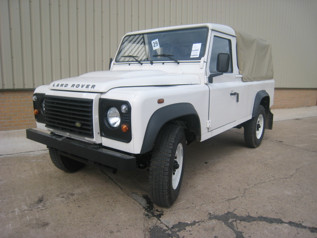 Unused Rover Defender 110 pick up LHD puma with a/c - Govsales of mod surplus ex army trucks, ex army land rovers and other military vehicles for sale